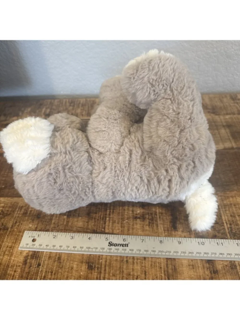 Bearington Collection Plush Puppy Soft 13 Toy Stuffed Animal Beige Tan Cream